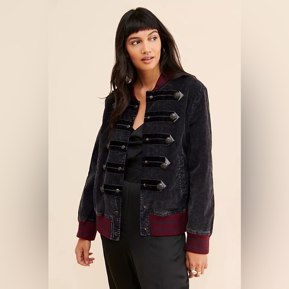 Free People Atlas Cord Bomber Jacket